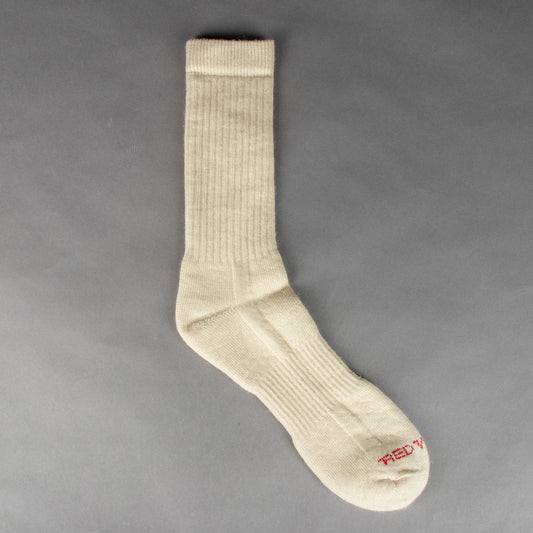Full Crew Socken aus Merino Wolle cream