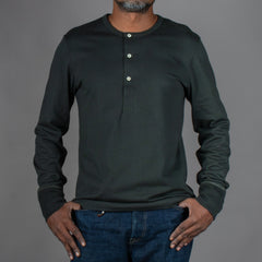 2M06 Mid-Century Machine Refined Fit Long Sleeve Henley - Forest