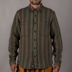 McAllen Hemd Black Beige Grey