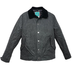 Pollux Padded Wax Jacket in Stone