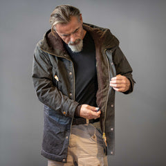 Long Mountain Jacket 7013-WX Cioccolato (Fleece Lining)