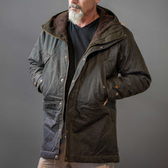 Long Mountain Jacket 7013-WX Cioccolato (Fleece Lining)