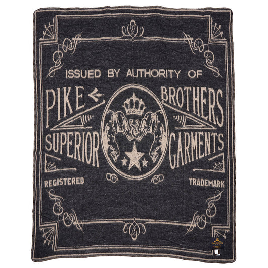 1969 Logo Blanket Faded Black