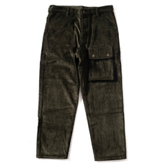 Commando cord trousers in dark green