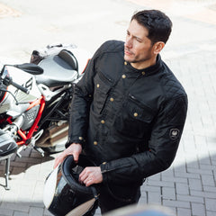 Perton II Cotec motorcycle jacket in black