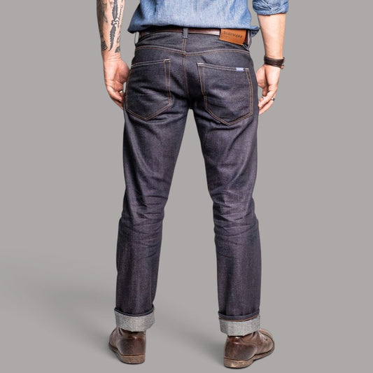 Schmaler Blaumann ZIP Jeanshose 12.5 oz