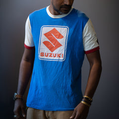 Suzuki T-Shirt in blau weiss rot