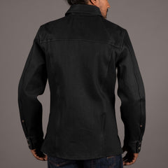 Copeland Overshirt aus Selvedge Denim in Gunpowder Black
