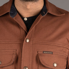 Fargo Overshirt aus Cotton Kersey in Rust