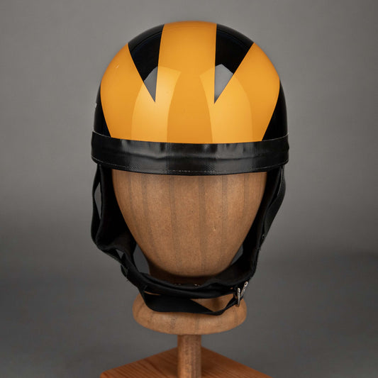Classic Helm Schwarz Orange Special