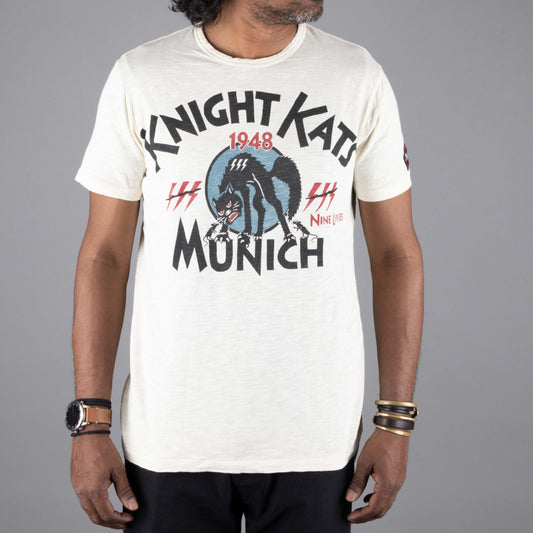 Munich Kats T-Shirt in Dirty White