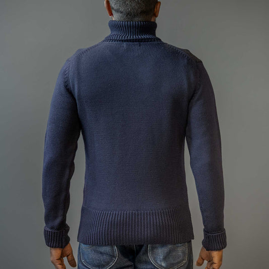 1923 Turtle Neck Sweater dark navy