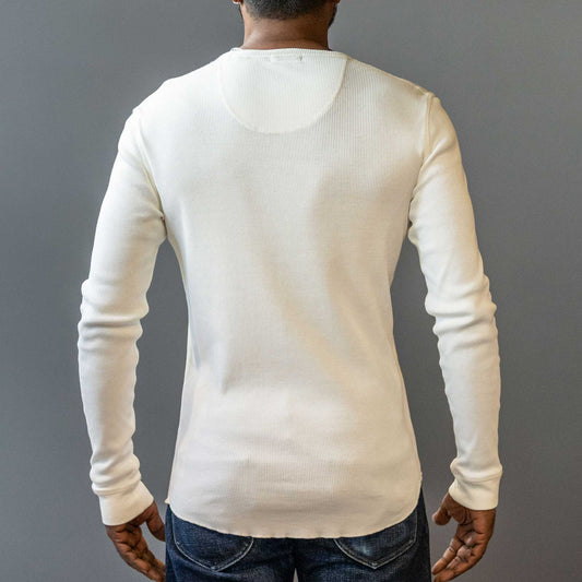 Clyde Longsleeve Ripp Shirt in Cocatoo weiss