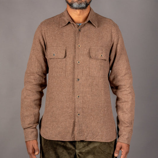 A Piece of Chic"Auvergnate" Hemd BraunHemdBritish Parts Luzern