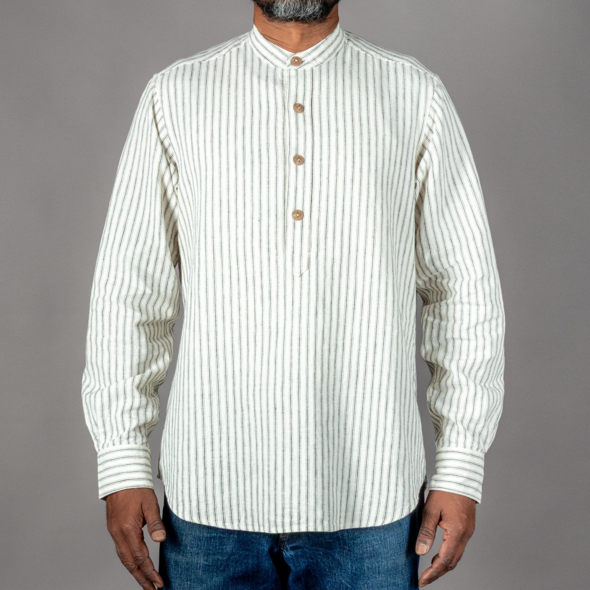 "A Piece of Chic" "Farmer" Shirt, Natural, Shirt, British Parts Lucerne