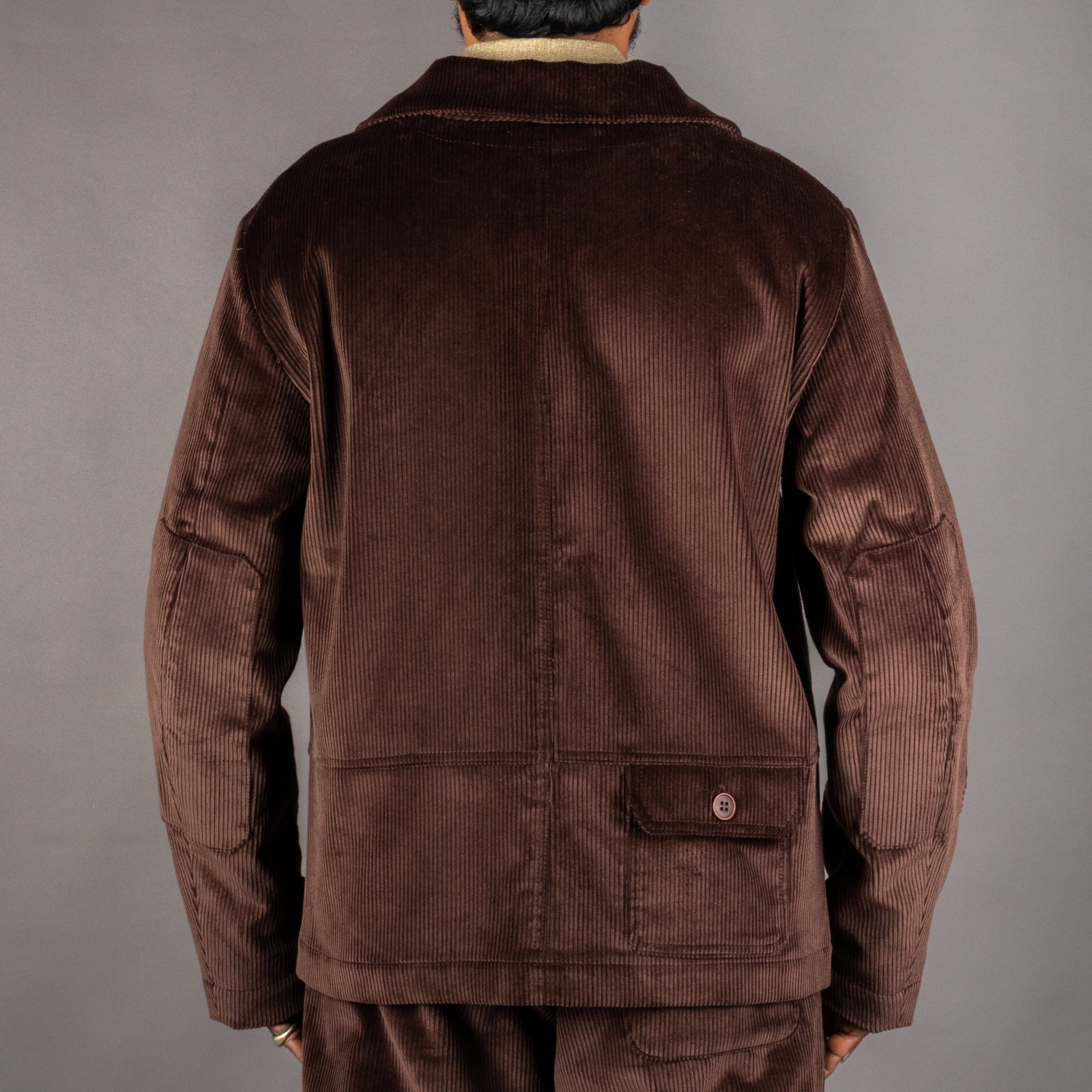 A Piece of Chic"La Besogne" Work Jacket - Brown CordJackenBritish Parts Luzern
