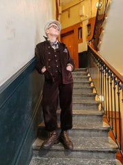 A Piece of Chic"La Besogne" Work Jacket - Brown CordJackenBritish Parts Luzern