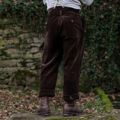 A Piece of Chic"LE MANARD" Arbeiterhose Cord DunkelbraunHosenBritish Parts Luzern