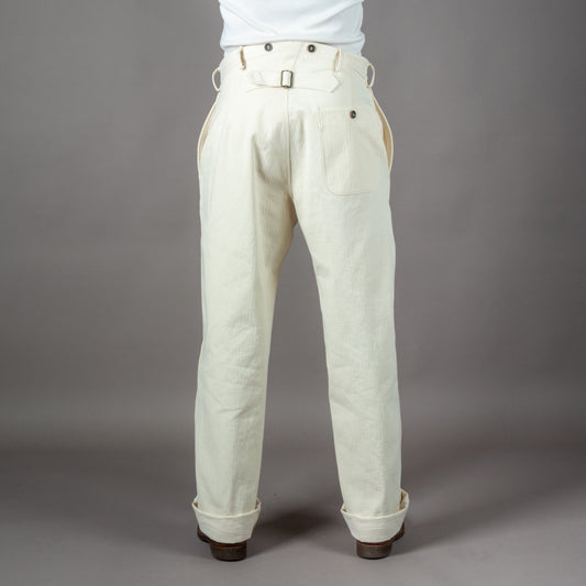 "A Piece of Chic" "LE MANARD" Work Pants HBT Off-White Pants British Parts Lucerne