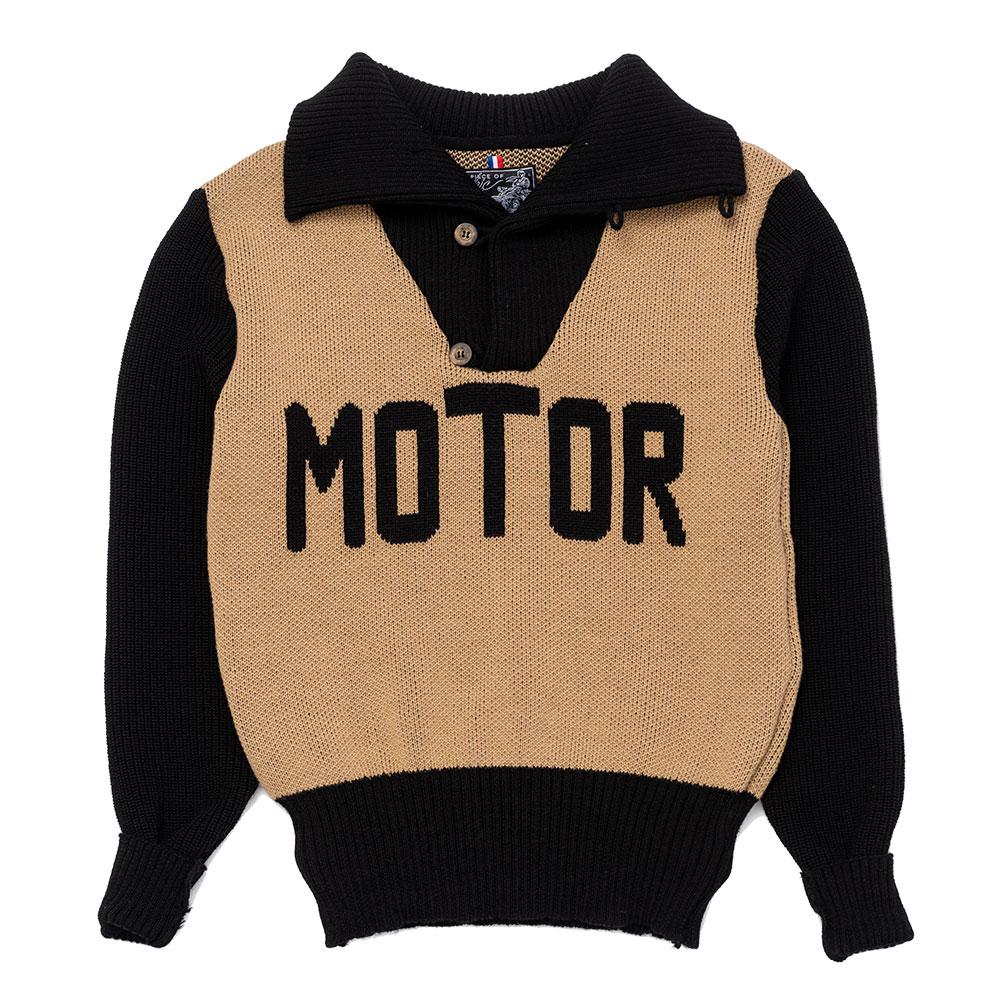 A Piece of Chic"MURDERDROME" Jumper beige / schwarzPulloverBritish Parts Luzern