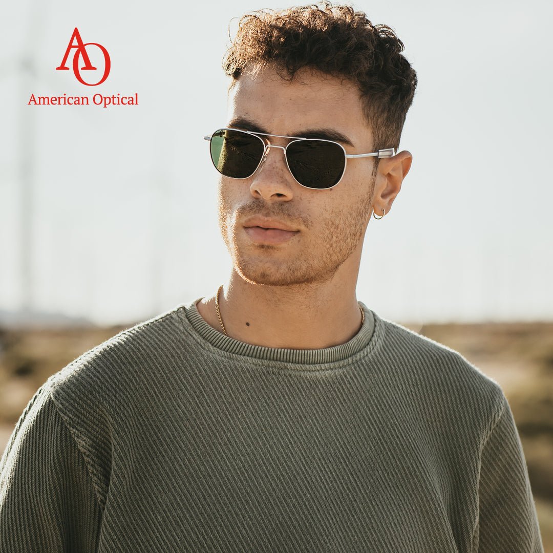 AO Eyewear"The Original Pilot" Sonnenbrille - Silber (matt)SonnenbrillenBritish Parts Luzern