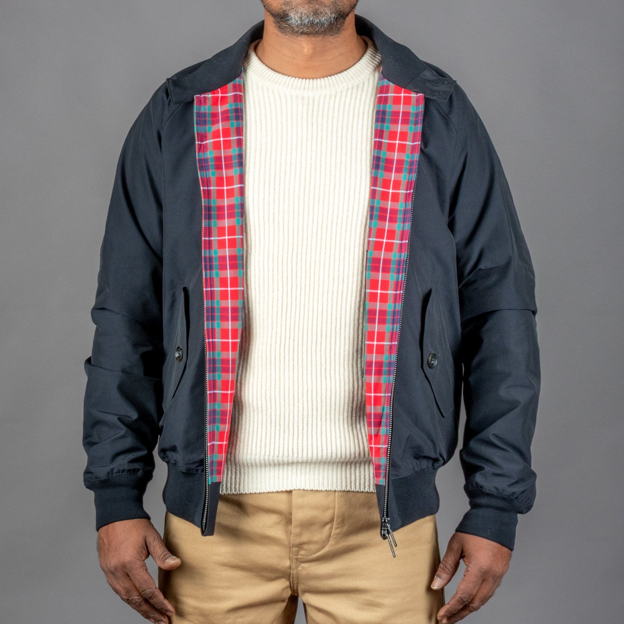 BaracutaG9 Harrington Jacke dark navyJackenBritish Parts Luzern