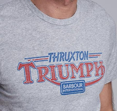 Barbour InternationalTriumph Thruxton Fog Marl T-Shirt (hellgrau melliert)T-ShirtBritish Parts Luzern