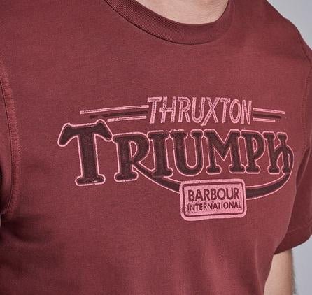 Barbour InternationalTriumph Thruxton Garnet Red T-ShirtT-ShirtBritish Parts Luzern