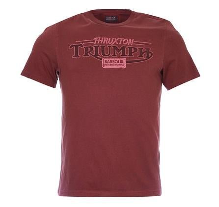 Barbour InternationalTriumph Thruxton Garnet Red T-ShirtT-ShirtBritish Parts Luzern