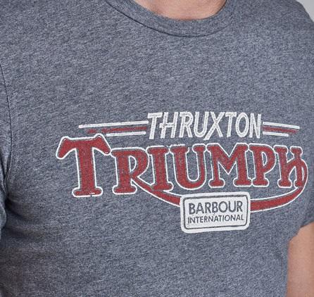 Barbour InternationalTriumph Thruxton Grey Marl T-Shirt (dunkelgrau melliert)T-ShirtBritish Parts Luzern