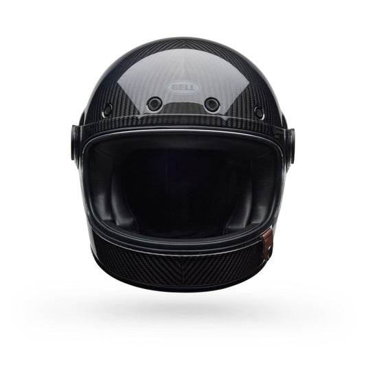 Bell Helmets Bullitt GT Carbon Motorcycle Helmet Solid Black Helmet British Parts Lucerne