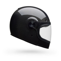 Bell Helmets Bullitt GT Carbon Motorcycle Helmet Solid Black Helmet British Parts Lucerne