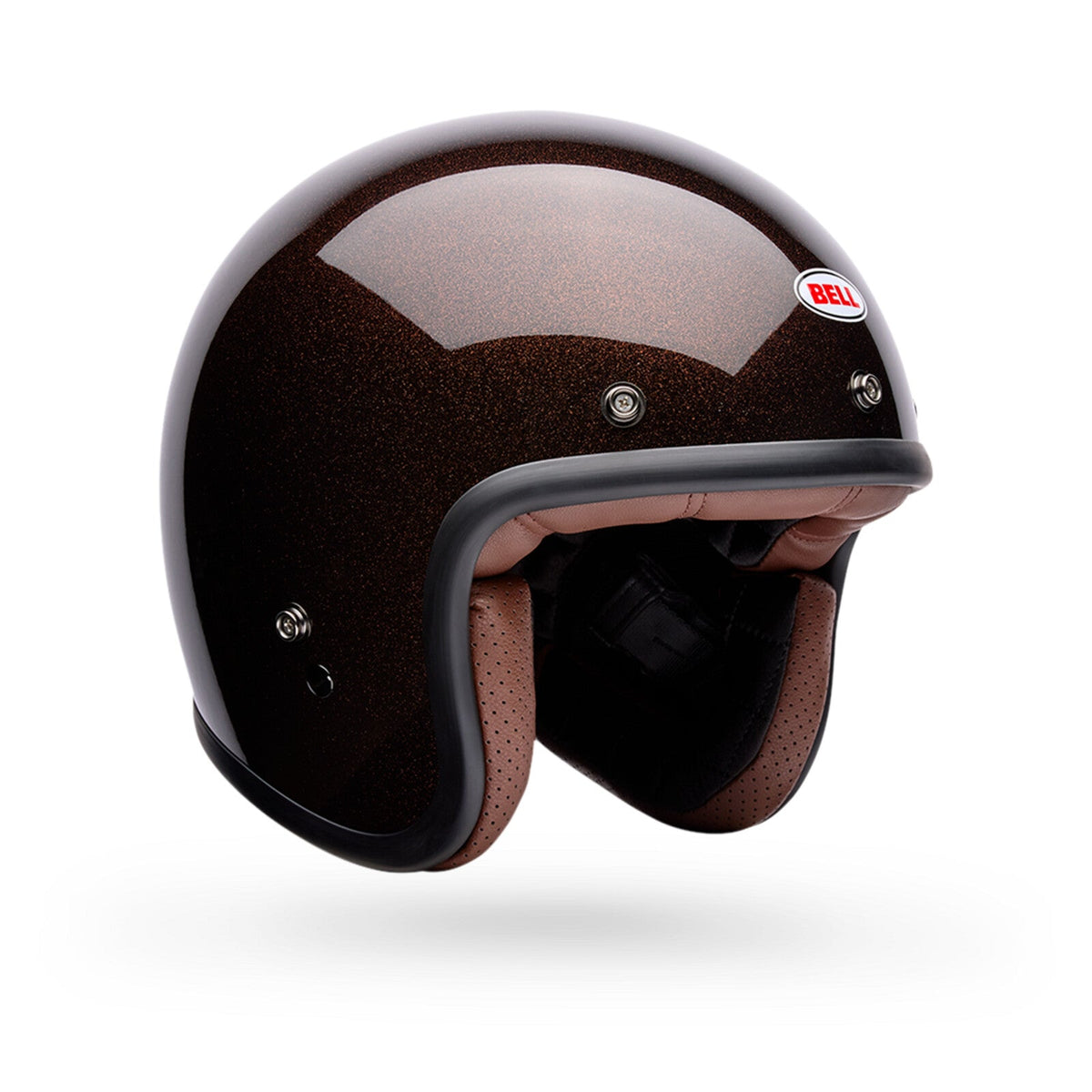 Bell Helmets Custom 500 Motorcycle Helmet, Flake Red, HelmBritish Parts Lucerne