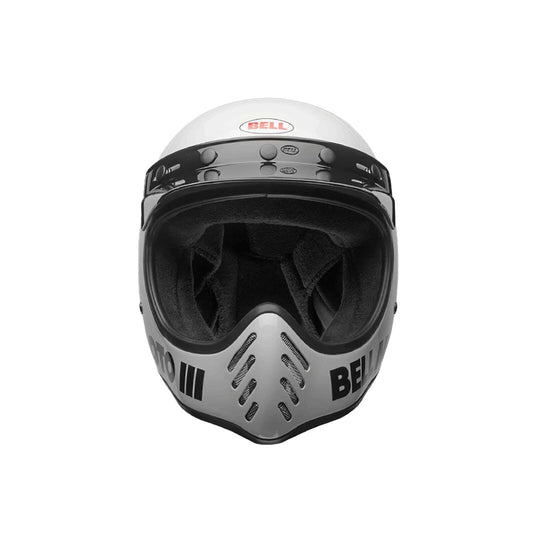 Bell HelmetsMoto - 3 Classic Motorcycle Helmet, WhiteHelmBritish Parts Lucerne