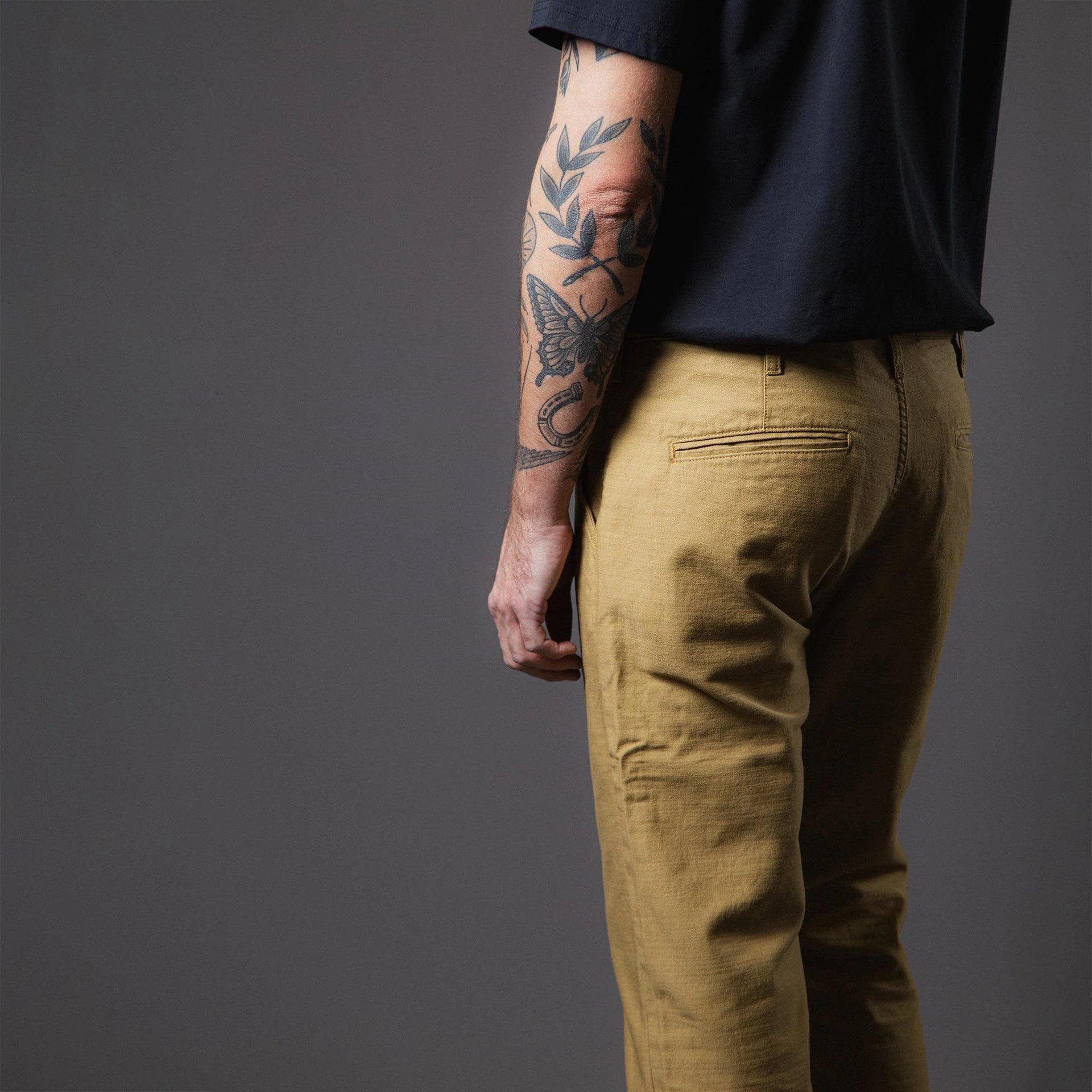 BenzakBC - 03 Straight Chino Golden BrownHosenBritish Parts Luzern