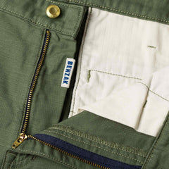BenzakBC - 03 Straight Chino Military GreenHosenBritish Parts Luzern