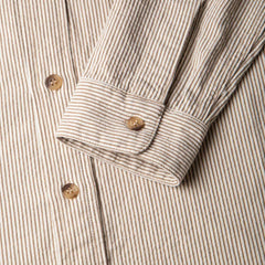 BenzakWork Shirt 6.5 oz. brown & white cord stripeHemdBritish Parts Luzern