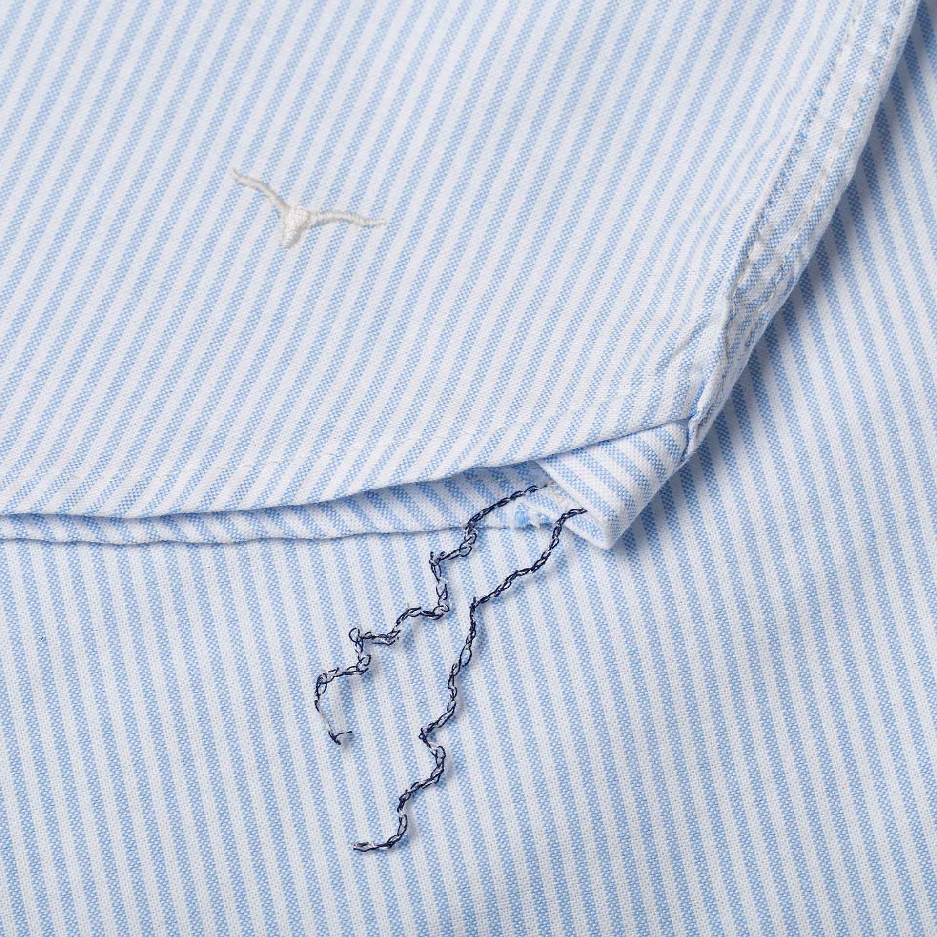 BenzakWorker Shirt, 6 oz., Blue & White Striped Oxford Shirt, British Parts Lucerne