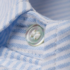 BenzakWorker Shirt, 6 oz., Blue & White Striped Oxford Shirt, British Parts Lucerne