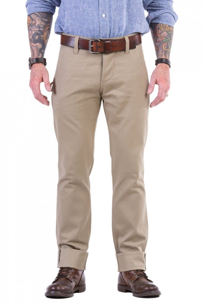 Blaumann JeanshosenChinohose Beige SelvageHosenBritish Parts Luzern