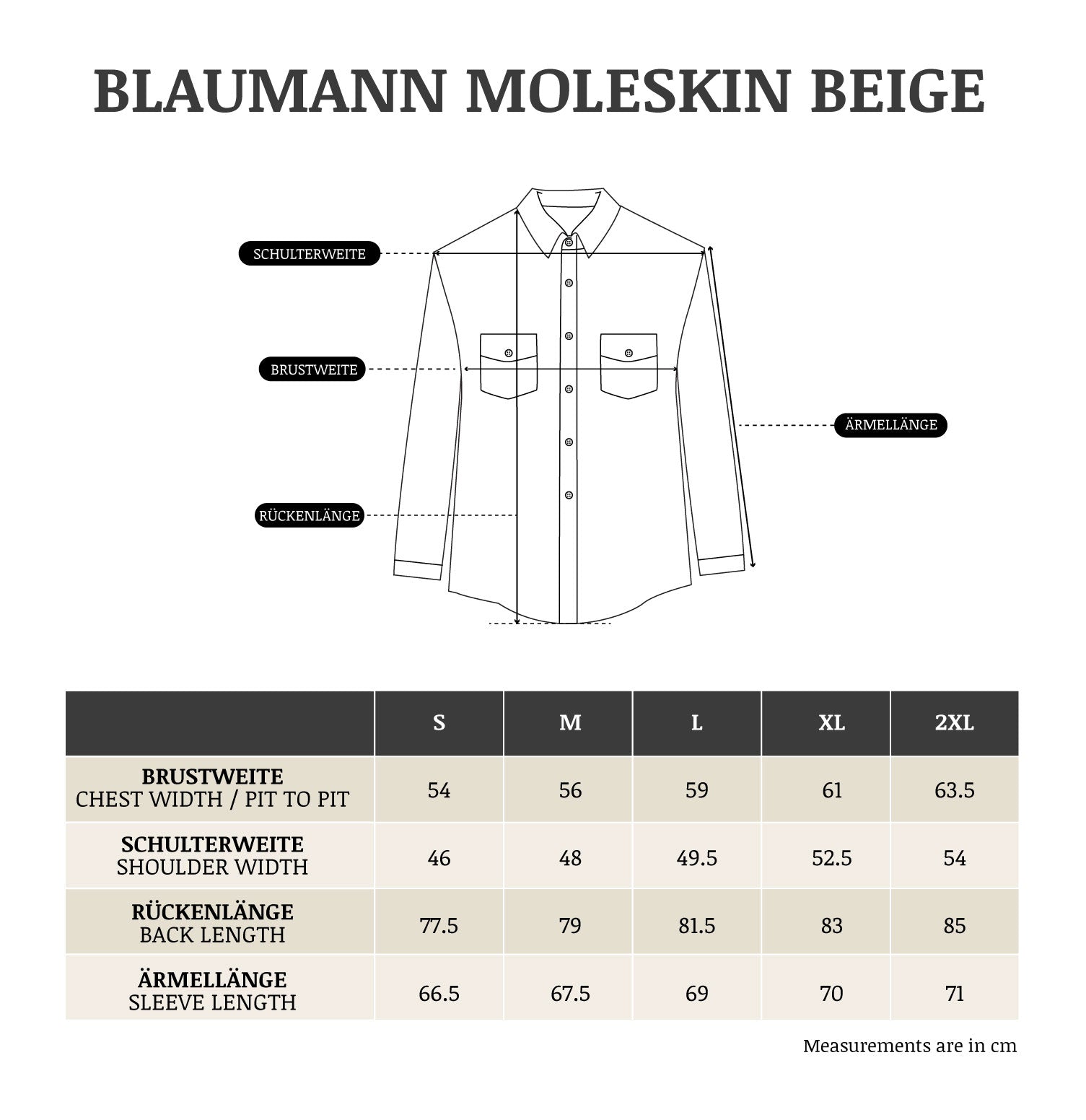 Blaumann JeanshosenGerades Hemd Moleskin BeigeHemdBritish Parts Luzern