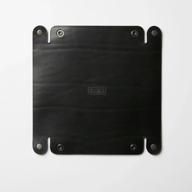 Cafe LeatherLeather Valet Tray All BlackPortemonnaieBritish Parts Luzern