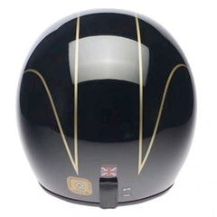 DavidaJet Motorradhelm Norton Schwarz GoldHelmBritish Parts Luzern