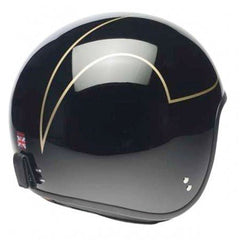 DavidaJet Motorradhelm Norton Schwarz GoldHelmBritish Parts Luzern