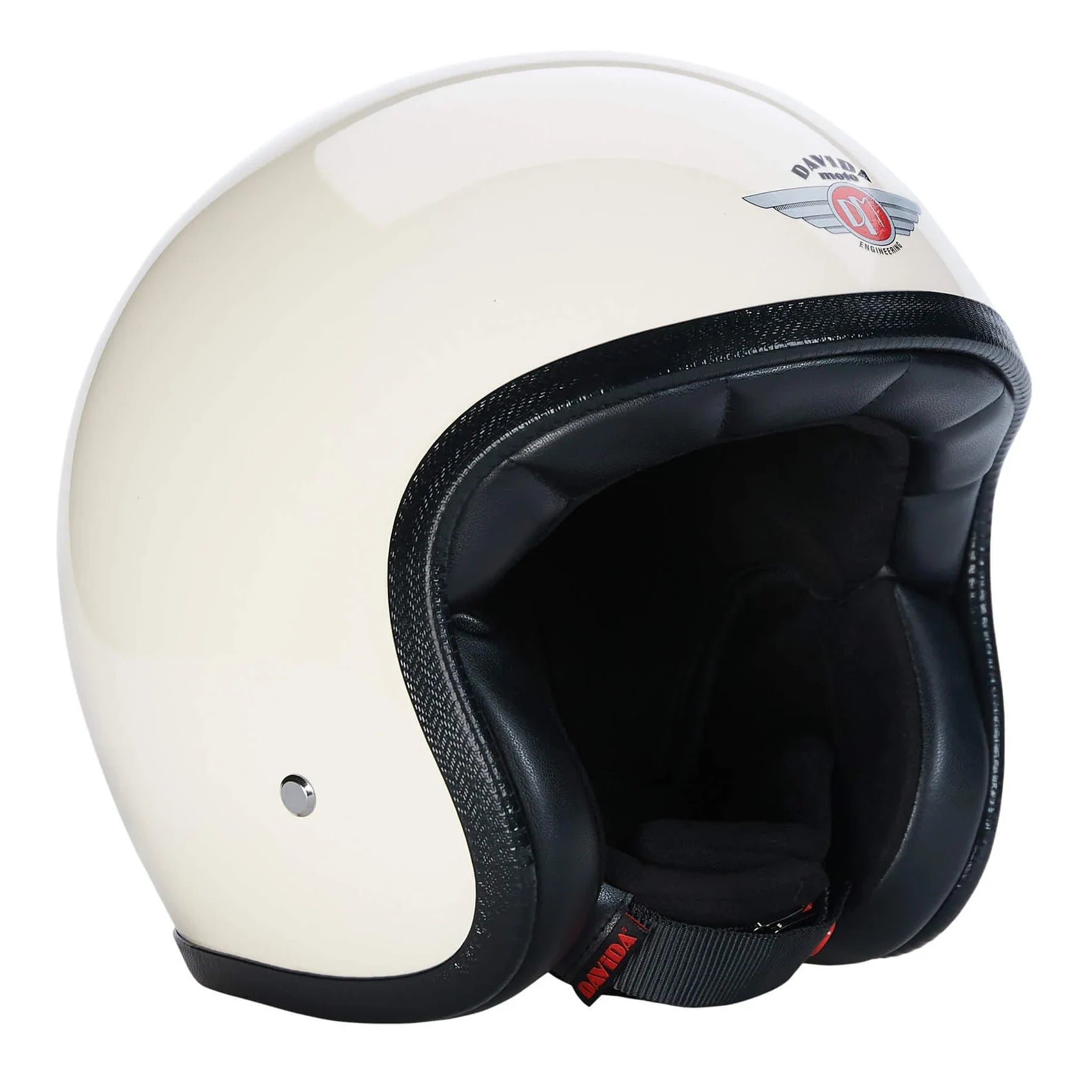 DavidaSpeedster V4 Motorradhelm Cream GlossHelmBritish Parts Luzern