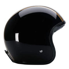 DavidaSpeedster V4 Motorradhelm schwarz mit gold StreifenHelmBritish Parts Luzern