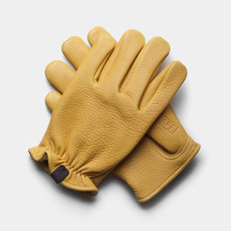 Rascal Handschuhe aus Hirschleder in Gelb