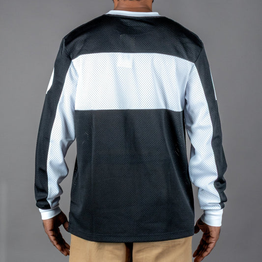 Deus Ex Machina Saber Moto Jersey in Black T-Shirt British Parts Lucerne