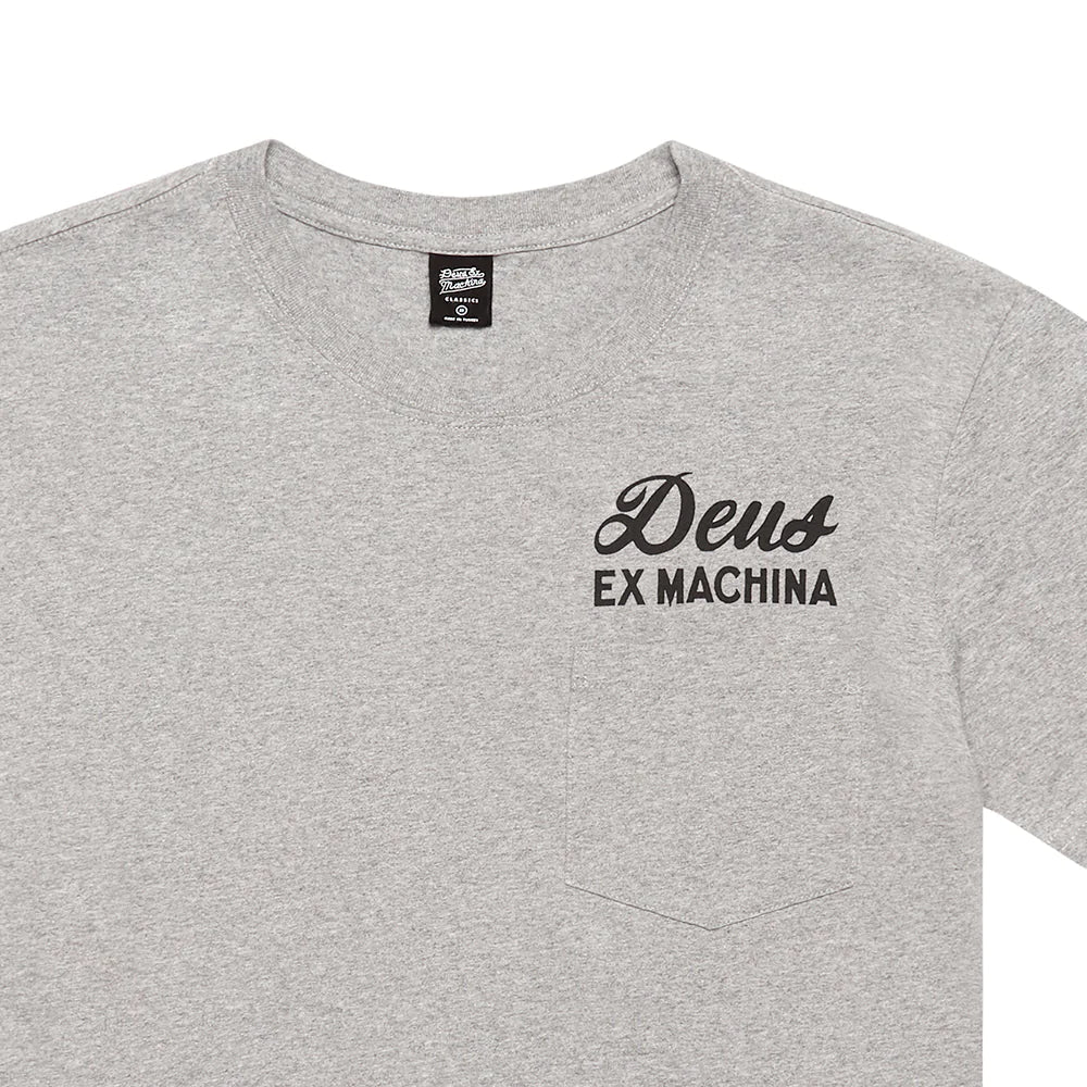 Deus Ex MachinaVenice Address Pocket T-Shirt grau melliertT-ShirtBritish Parts Luzern