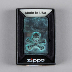 FeinschmuckZippo Skull Bronze patiniertFeuerzeugBritish Parts Luzern